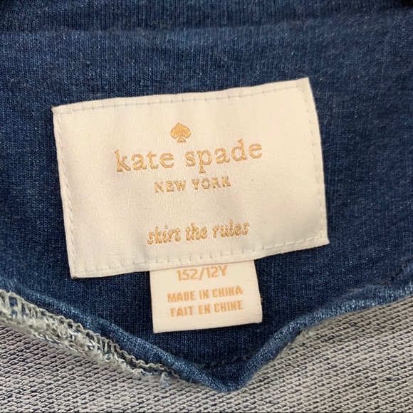KATE SPADE Youth Indigo Knit Moto Jacket - Picture 3 of 8